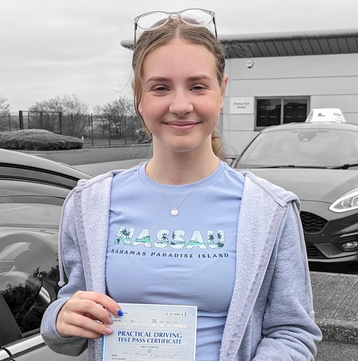 Anna passed first time
