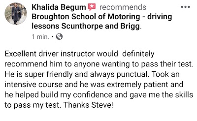 Excellent driving instructor. He is super friendly and always punctual. I took an intensive course and he was extremely patient and helped build my confidence. He gave me the skills I needed. Thanks Steve!