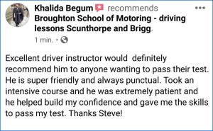 Excellent driving instructor. He is super friendly and always punctual. I took an intensive course and he was extremely patient and helped build my confidence. He gave me the skills I needed. Thanks Steve!